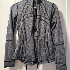 Lululemon Athletica Gray Utility Jacket with Curved Seams